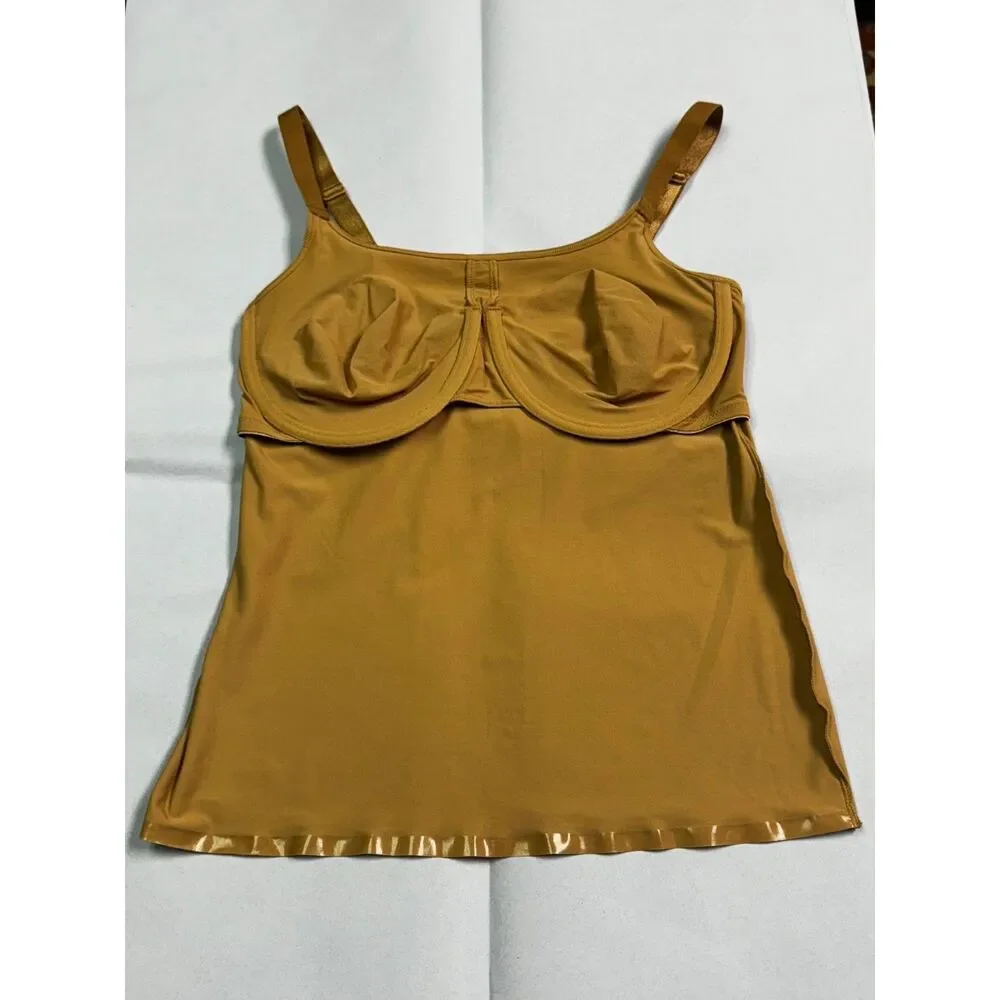 NWT HANRO Nude Camisole Built-In Underwire, Adjustable Straps, 34D